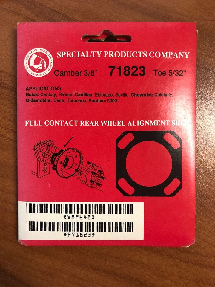 Новый SPC Specialty Products .38° задний прогиб/откидной носок 71823 Chevy Buick Cadillac - Изображение 1 из 1