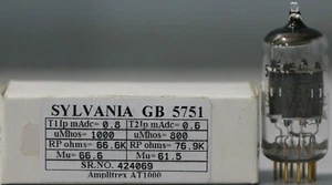 GB 5751 Sylvania Gold Pin Made in U.S.A Amplitrex AT1000 getestet #424069 - Bild 1 von 10