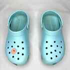 Crocs Clog Shoes Womens 10 Men 8 Light Blue Slingback Easy Clean Comfort Slip On