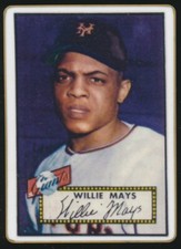 WILLIE MAYS Topps R&N China PORCELAIN 1952 TOPPS REPRINT 4/50 HOBBY ONLY PROMO