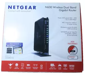 Net300 Mbps 4-Port Dual Band Gigabit Wireless N Router (WNDR3700) New 🌞 - Picture 1 of 6