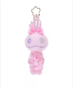 Disney Store Stitch Plush Keychain SAKURA Pink 2025 New Japan Scrump - Picture 1 of 6