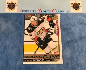 2018-19 UD Young Guns Exclusives KIEFER SHERWOOD RC | # /100 | Ducks - Picture 1 of 2
