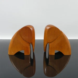 Soportes de teca vintage elefantes estilizados diseño danés años 60 - Imagen 1 de 6