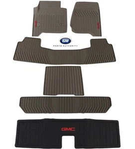 2015-2018 GMC Yukon Complete Premium All Weather Floor Mat Pkg Dune OEM GM  - Picture 1 of 12
