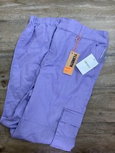 Forever 21 Purple Londyn High Rise Cargo Joggers Women’s Size Large Gorpcore