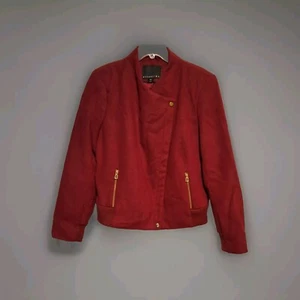 Attention XL Burgundy Zip Women's Jacket - Picture 1 of 11