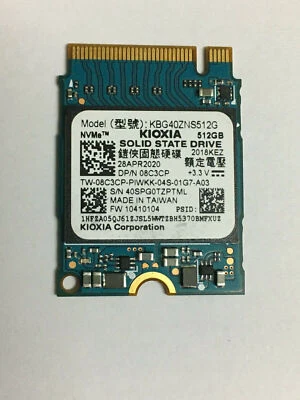 Toshiba KIOXIA 256GB 512GB 1TB SSD M.2 2230 PCIe NVMe STATE DRIVE FOR LAPTOP - Image 1 of 4