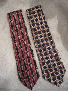 Vintage Countess Mara Men’s Neck Ties 100% Silk Made In USA - lot of 2 - Picture 1 of 7