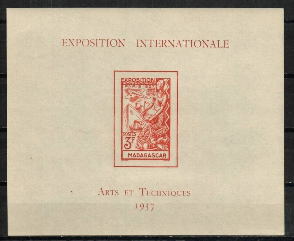 Sello malgache 197 - Exposición de arte colonial francés Foto 1 de 1