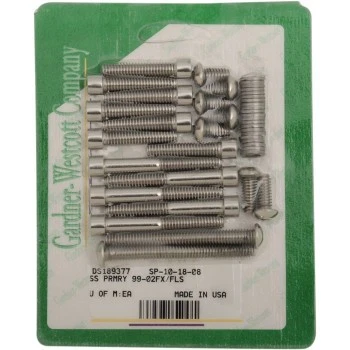 Kit de pernos de cabeza de enchufe de acero inoxidable primario Gardner-Wescott Harley FL FX 00-06 Foto 1 de 1