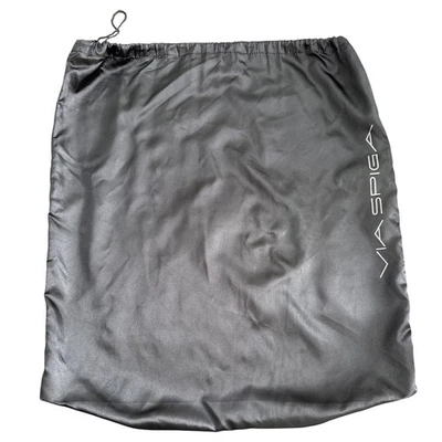 Via Spiga Negro Bolsa con Cordón Bolso Accesorio Bolsa para el Polvo para Zapatos Bolso de Mano Foto 1 de 4