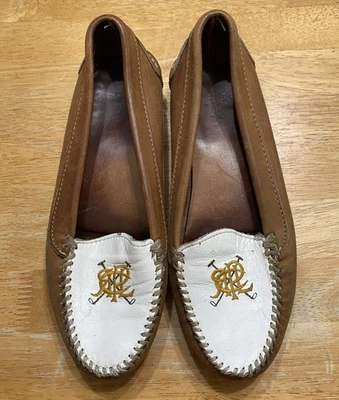 Mocasín de cuero vintage Polo Ralph Lauren para mujer (¿Talla 7??) LEER Foto 1 de 4