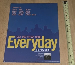 THE DAVE MATTHEW'S BAND EVERYDAY ALT ROCK Vtg HYPE RADIO TRADE AD Poster 8.5x11 - Picture 1 of 1
