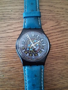 SWATCH GB152 - ELLYPTING / AG1992 * 24 HOUR MOVEMENT, Working + new battery - Picture 1 of 5