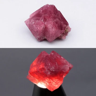 💎 Espinela rosa púrpura natural áspera de 24,51 quilates 19,8 x 17,5 mm - Piedra preciosa de Tanzania Foto 1 de 4