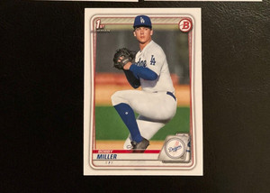 2020 Bowman Draft Paper Bobby Miller 1st Bowman Card #BD-38