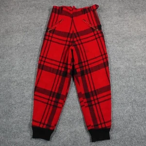 Vintage 50s 60s SOO Wool Pants 31x30 Buffalo Plaid Wool Hunt Conmar USA 12320 - Picture 1 of 15
