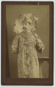 CDV circa 1875 J. Barco & L. Gänsch à Nancy. Homme grimé en Chinois. Chine China - Picture 1 of 2