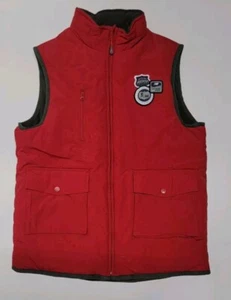New Balance Reversible Puffer Vest Youth Size 18/20 Boys Red Gray - Picture 1 of 8
