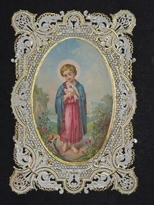 holy card santino merlettato canivet "JESUS CHILD" - Picture 1 of 2