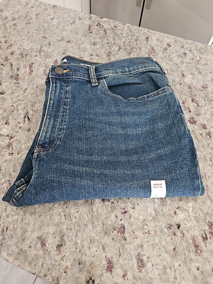 Mens Sonoma Everyday Jean Regular Fit Size 40x32 / Dark Wash/