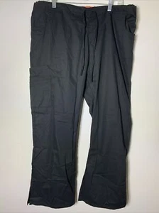 Dickies EDS Women's Black Flare Leg Cargo Scrub Pants Large Petite NWT - Picture 1 of 3