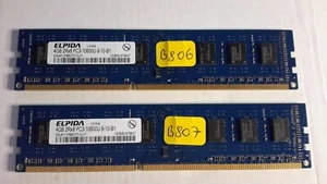 ELPIDA 4 GB RAM / 2Rx8 PC3-10600U-9-10-B1 / B806 - B807 - Picture 1 of 1