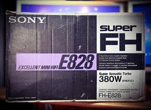 SONY FH-E828 🌈RaRe & MINT🌈 Open Boxed Vintage Stereo Cassette CD HiFi System - Picture 1 of 13