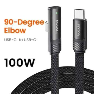 USB C to USB Type C Cable 90 Degree Display 100W PD Fast Charging For iPhone 16 - Picture 1 of 8