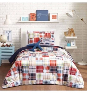 New Urban Playground Bryce Plaid Full/Queen Comforter Set - Picture 1 of 8