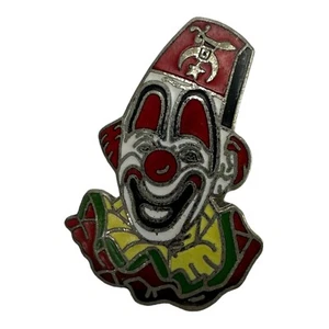 Vintage Pinback Hat Cap Lapel Pin Shriner Clown - Picture 1 of 3