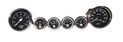 Комплект Abarth - Elec Temp + Масло + Топливо + Датчик Усилителя + Спидометр + Тахо 85 мм BC - Изображение 1 из 3