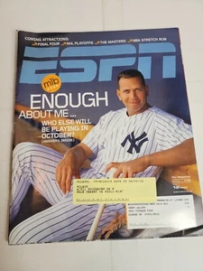 Vintage Sports ESPN Magazine Alex Rodriguez New York Yankees Baseball 2000s - Picture 1 of 3