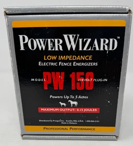 Power Wizard Electric Fence Energizer PW 150  Powers Up to 5 Acres 0.15 Joules - Picture 1 of 3