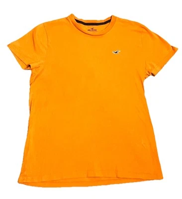 Camiseta Hollister naranja con logotipo niños pequeños talla pequeña 100 % algodón  Foto 1 de 4