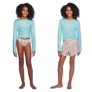 Roxy Youth 3-piece Swim Set Size XL 18/20 New With Tags - Picture 1 of 7