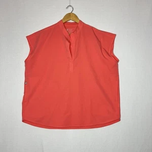 Figs Rafaela Salmon Pink Nurse Scrub Top Medical Pocket Top Womens Size L - Picture 1 of 8
