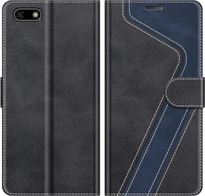 MOBESV Custodia per Huawei Y5 2018, Cover a Libro Magnetica Custodia in Pelle pe - Foto 1 di 12