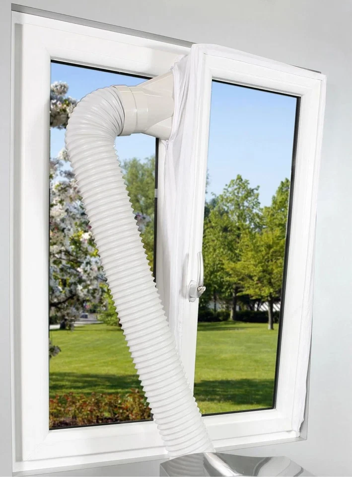 COMFEE Comfeé Fensterabdichtung Hot Air Stop 400 für mobile Klimageräte Abluftschlauch
