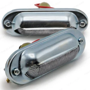 Pair License Plates Lights Lamp For Mazda 1300 Luce M1200 1300 1400 1970 1977 - Imagen 1 de 8