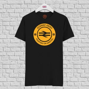 Subway Army Black Organic Cotton T-shirt for fans of Wolverhampton Wanderers - Picture 1 of 2