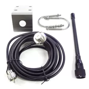 Antena marina VHF 156-163 MHz mástil de goma aérea con cable 5M RG-58 para 5273 - Imagen 1 de 6