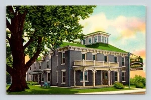Nauvoo Illinois Hotel Historic Inn Postcard - Picture 1 of 2