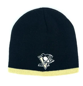 Pittsburgh Penguins Hockey Toddler Black Beanie Stocking Cap Hat - Picture 1 of 2