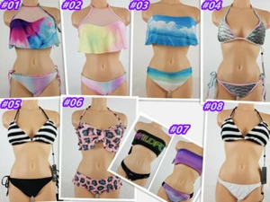 Wildfox Women's Swimwear 2 PC Bikini Top Bottom Swimsuit Size S, M, L NWT - Picture 1 of 12