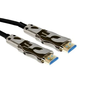 J-Tech Digital Micro HDMI to HDMI 2.0 Fiber Optic Cable 18Gbps 49.2' 4K 60Hz - Picture 1 of 7