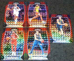 (5) 2017-18 Panini Prizm Mosaic RED LOT DEROZAN+BARNES+INGRAM+GOBERT+SARIC - Picture 1 of 1