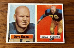1957 Topps Football # 21 Dave Hanner Green Bay Packers - Picture 1 of 2