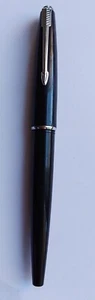 Vtg Classic Black Parker Fountain Pen Made In ENGLAND pump Eversharp USA - Picture 1 of 9